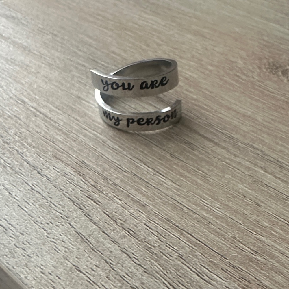 Silver Engraved Wrap Ring